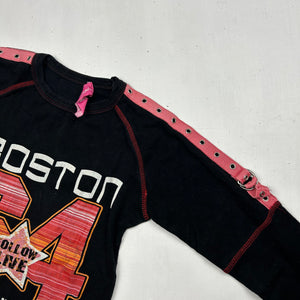 Black logo long sleeves top (XS)