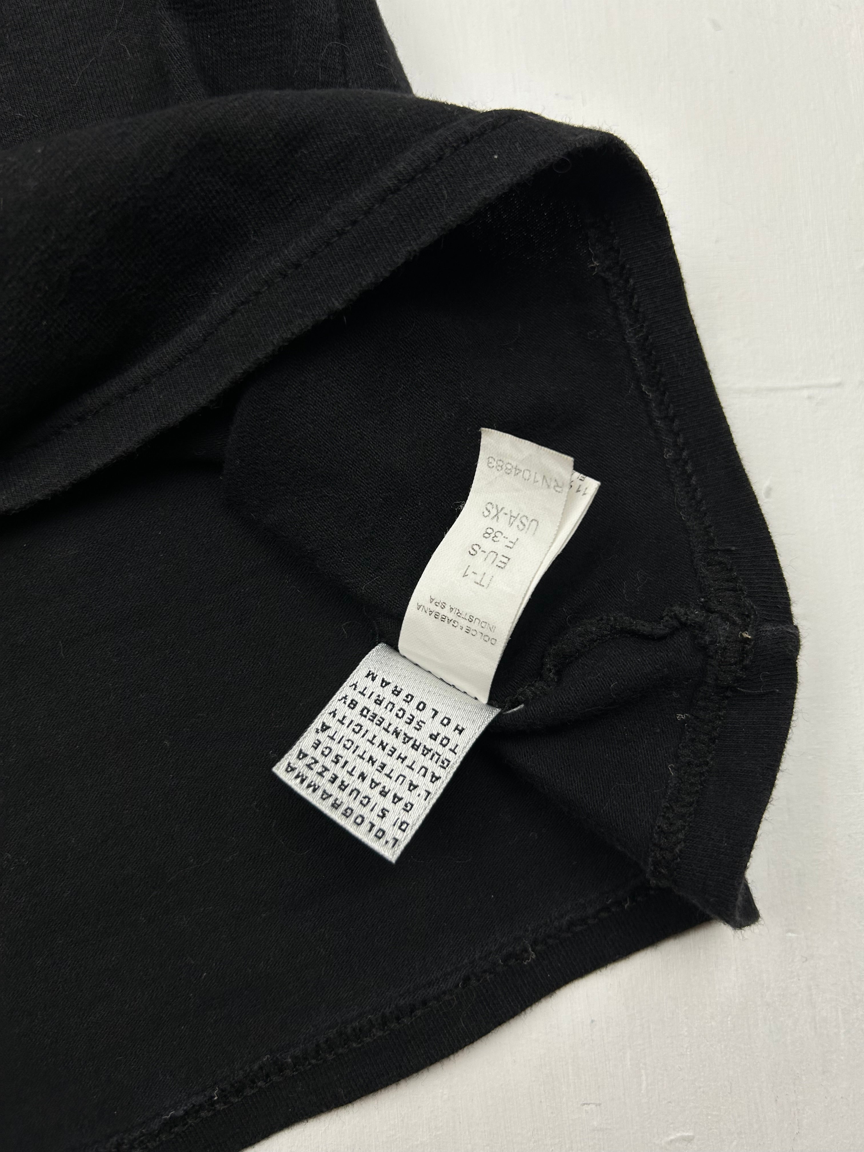 Black cotton stretchy tee (XS)