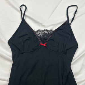 Black lace babydoll mini dress (S/M)