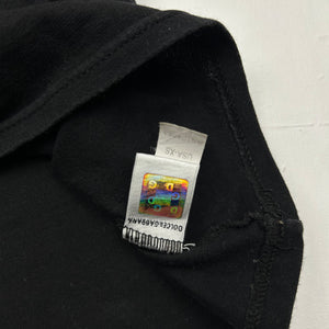 Black cotton bardot logo stretchy tee (XS)