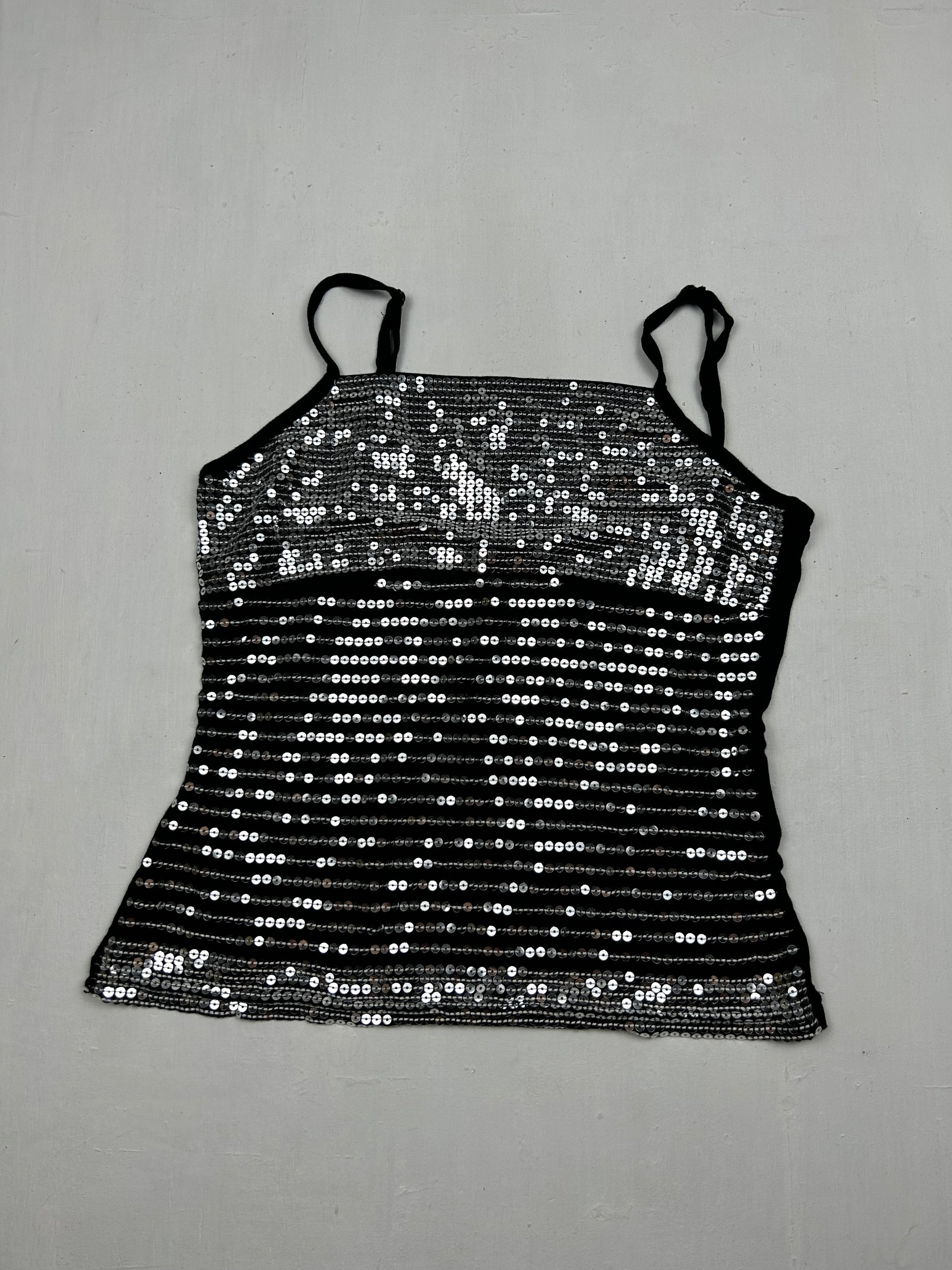 Black sequins cami top (S/M)