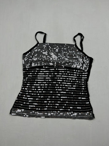 Black sequins cami top (S/M)