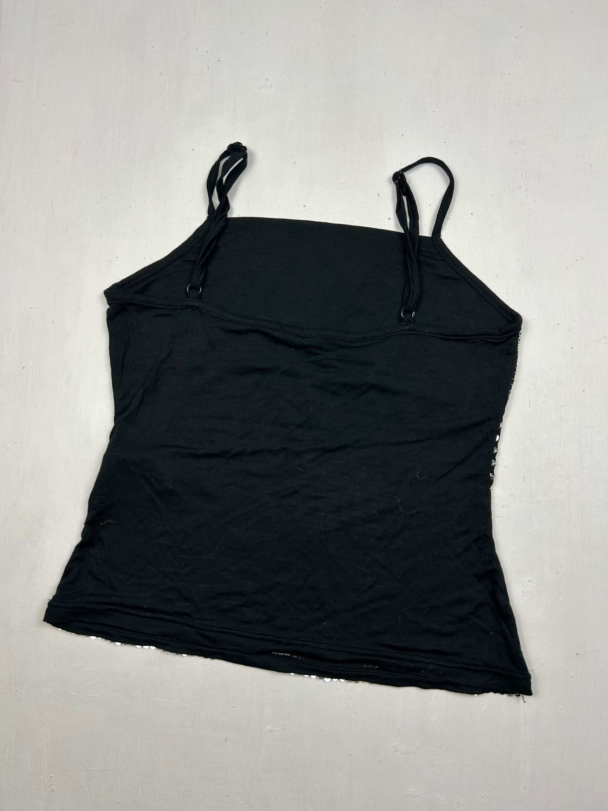 Black sequins cami top (S/M)