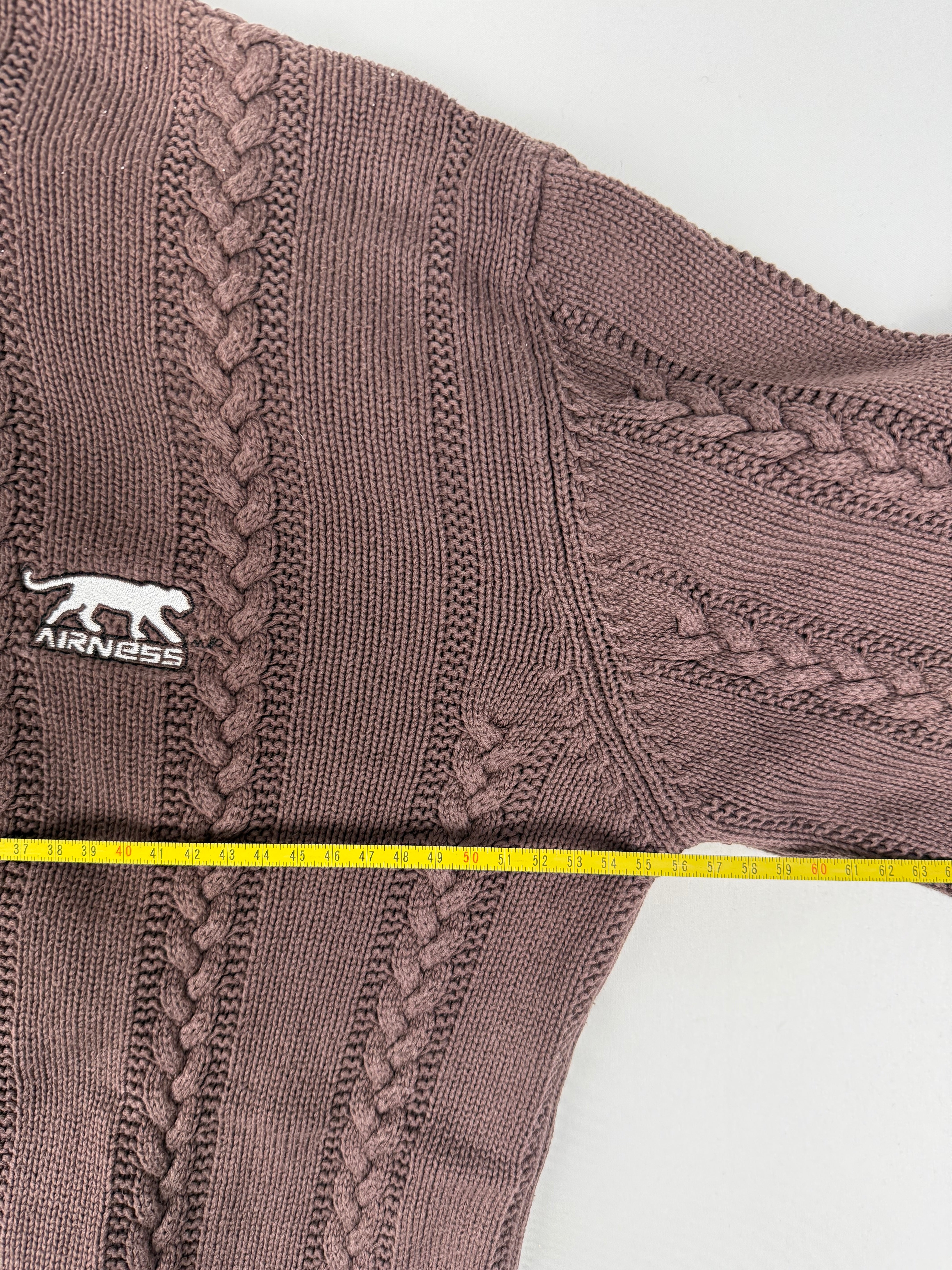 Mini-robe en maille grise à manches courtes avec nouage (S)