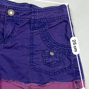 Purple 100% cotton low rise mini short (S)