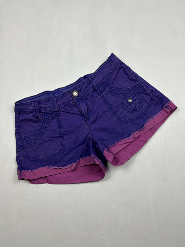 Purple 100% cotton low rise mini short (S)