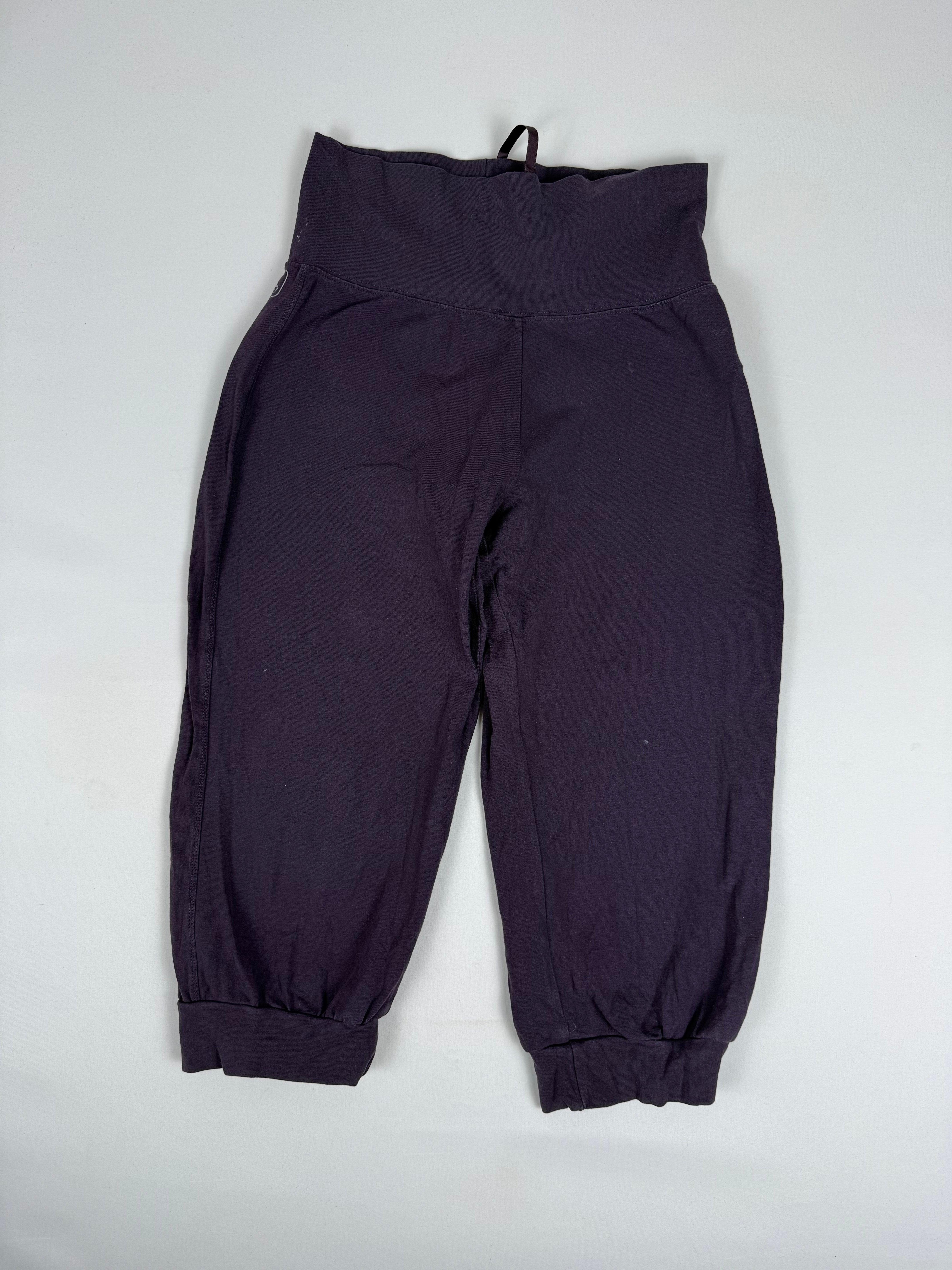 Pantacourt en coton violet (S)