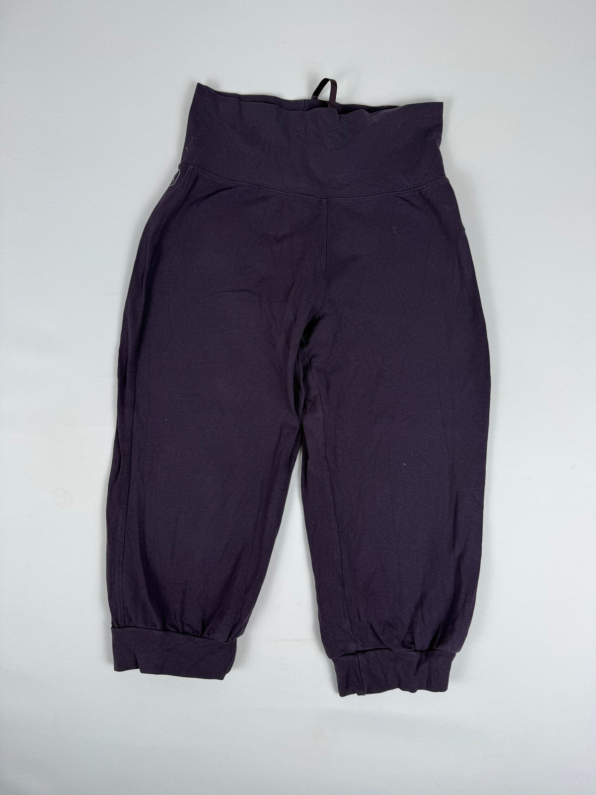 Pantacourt en coton violet (S)