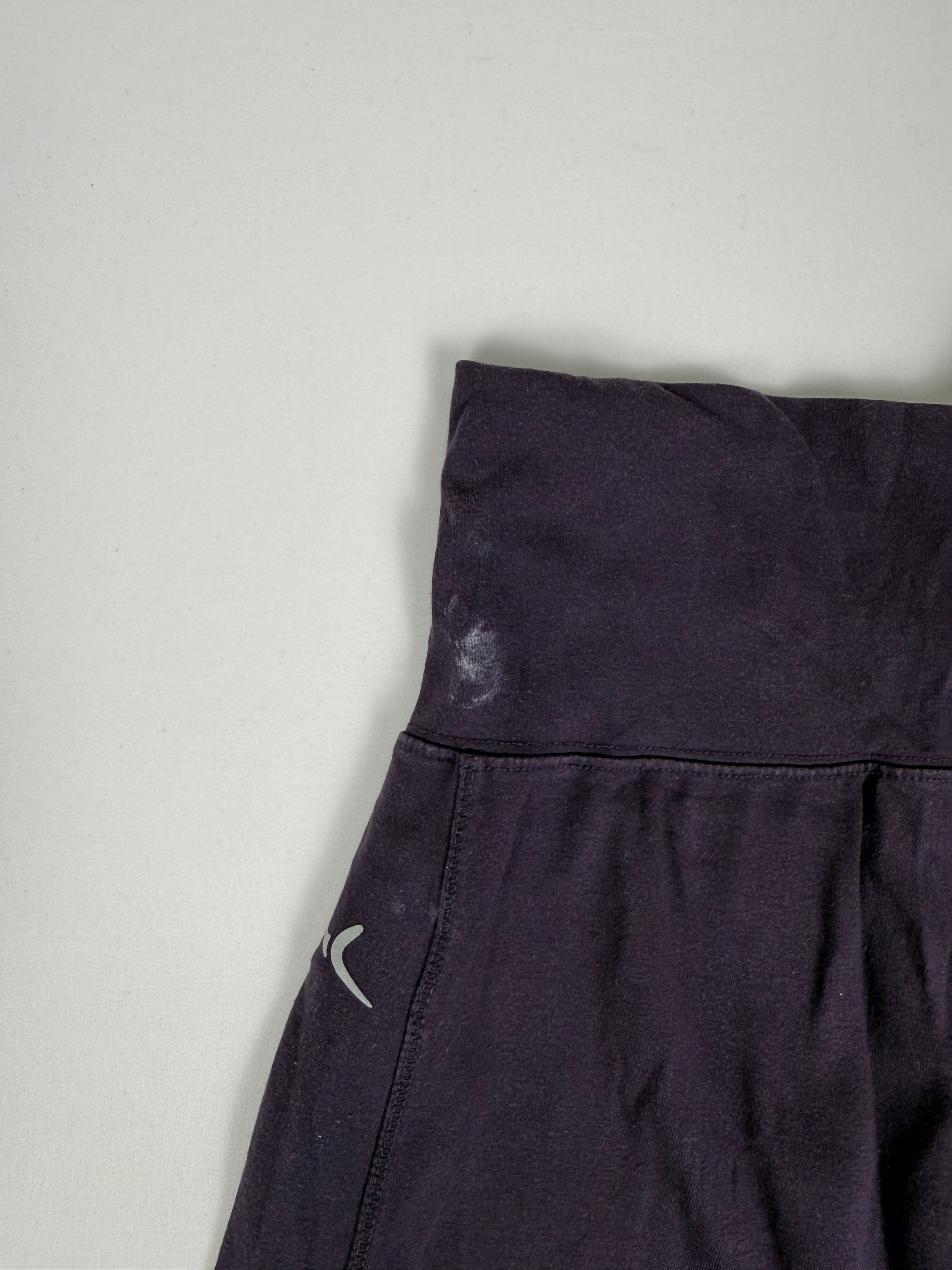 Pantacourt en coton violet (S)