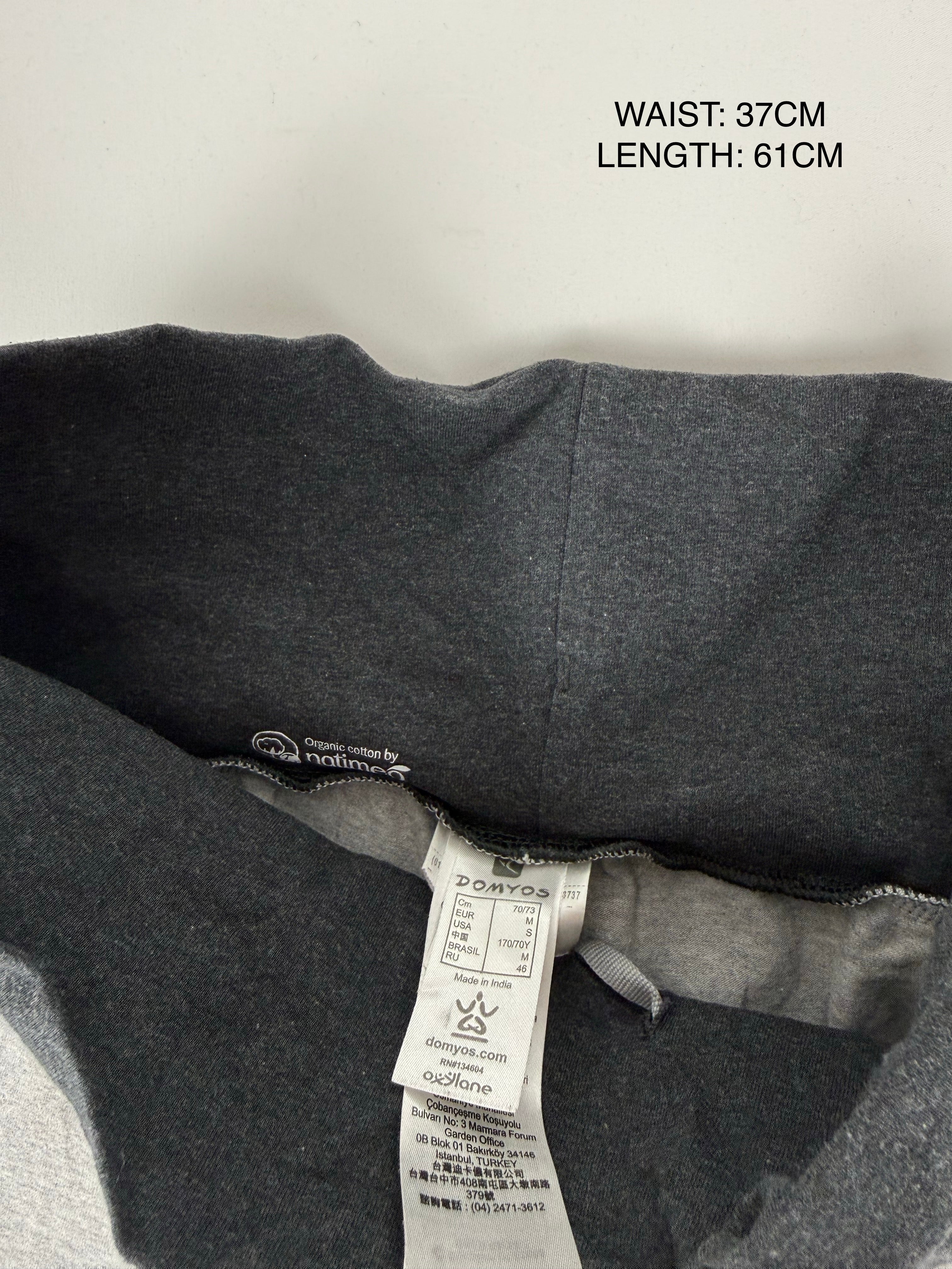 Grey cotton joggers capri pants (M)