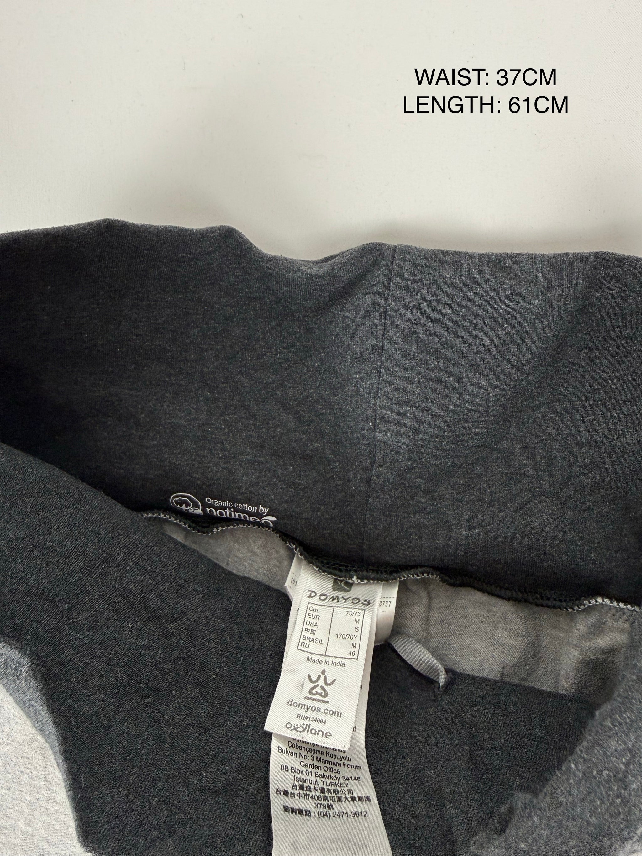 Grey cotton joggers capri pants (M)