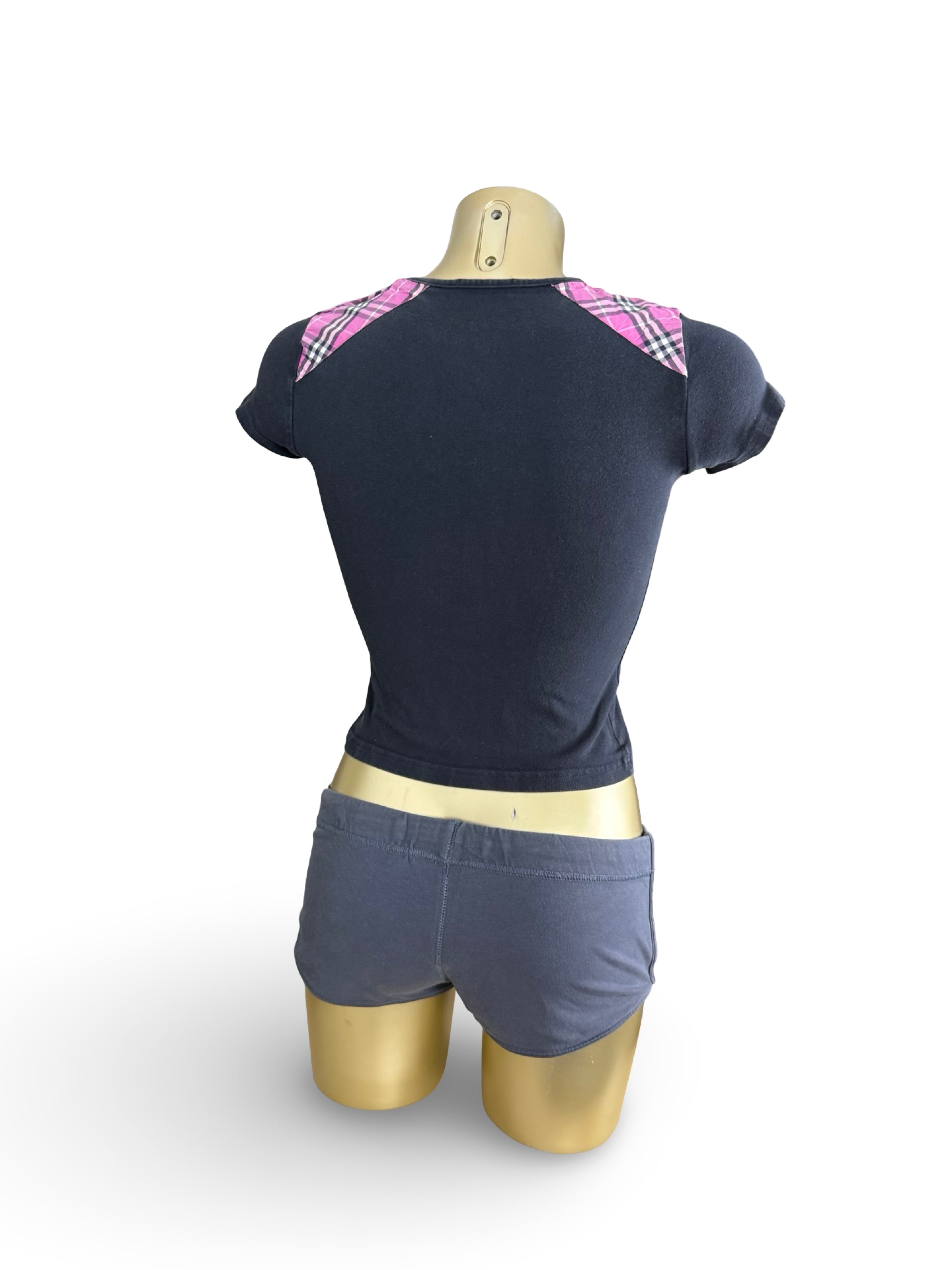 Black cotton cotton tee (XS)