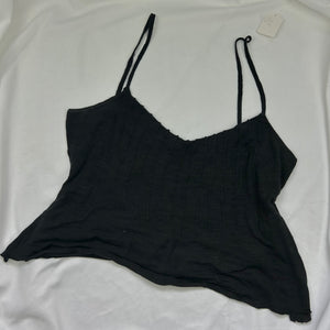 Black asymmetric summer cami  top (L)