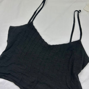 Black asymmetric summer cami  top (L)