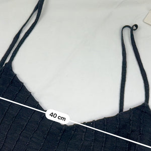Black asymmetric summer cami  top (L)