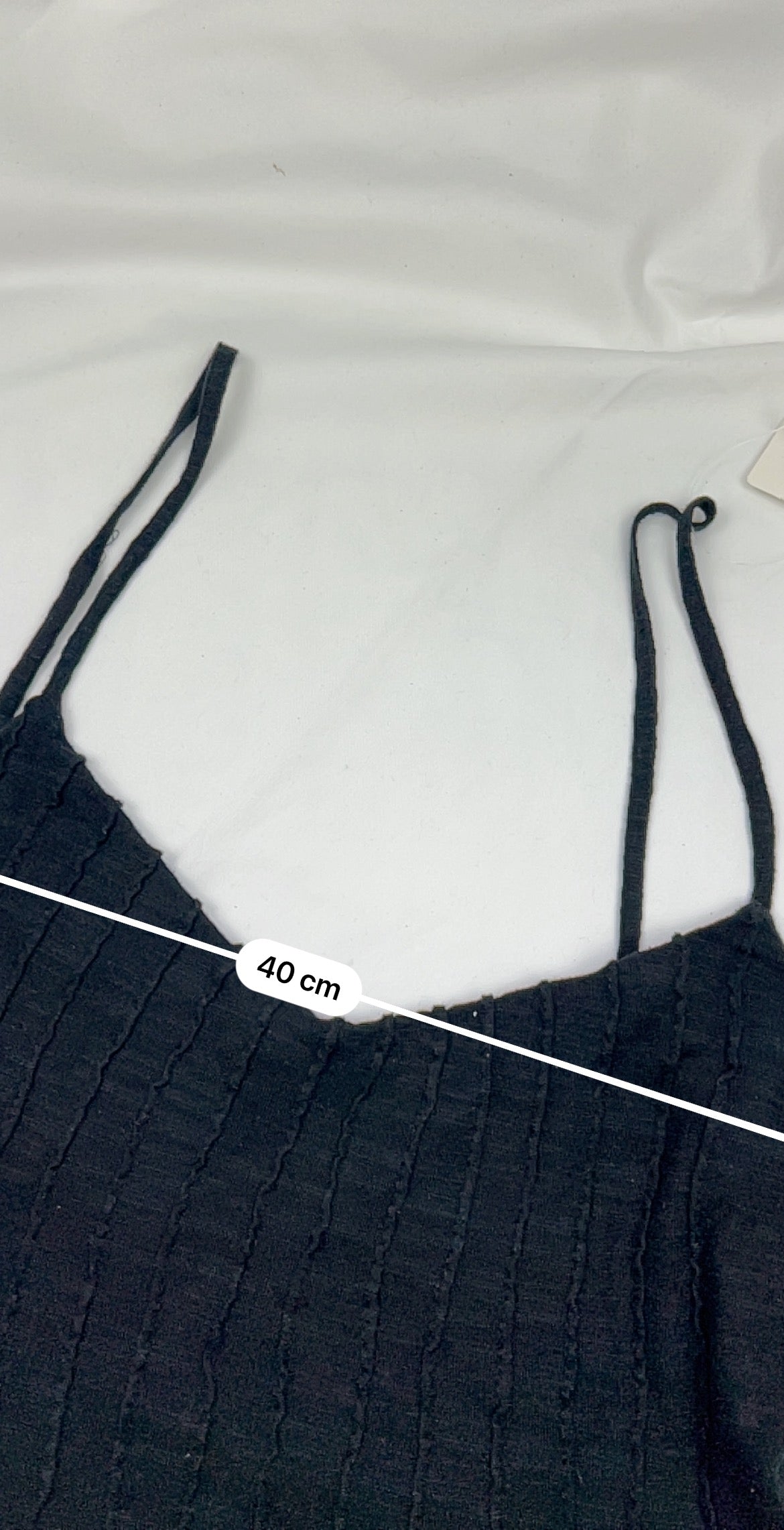 Black asymmetric summer cami  top (L)