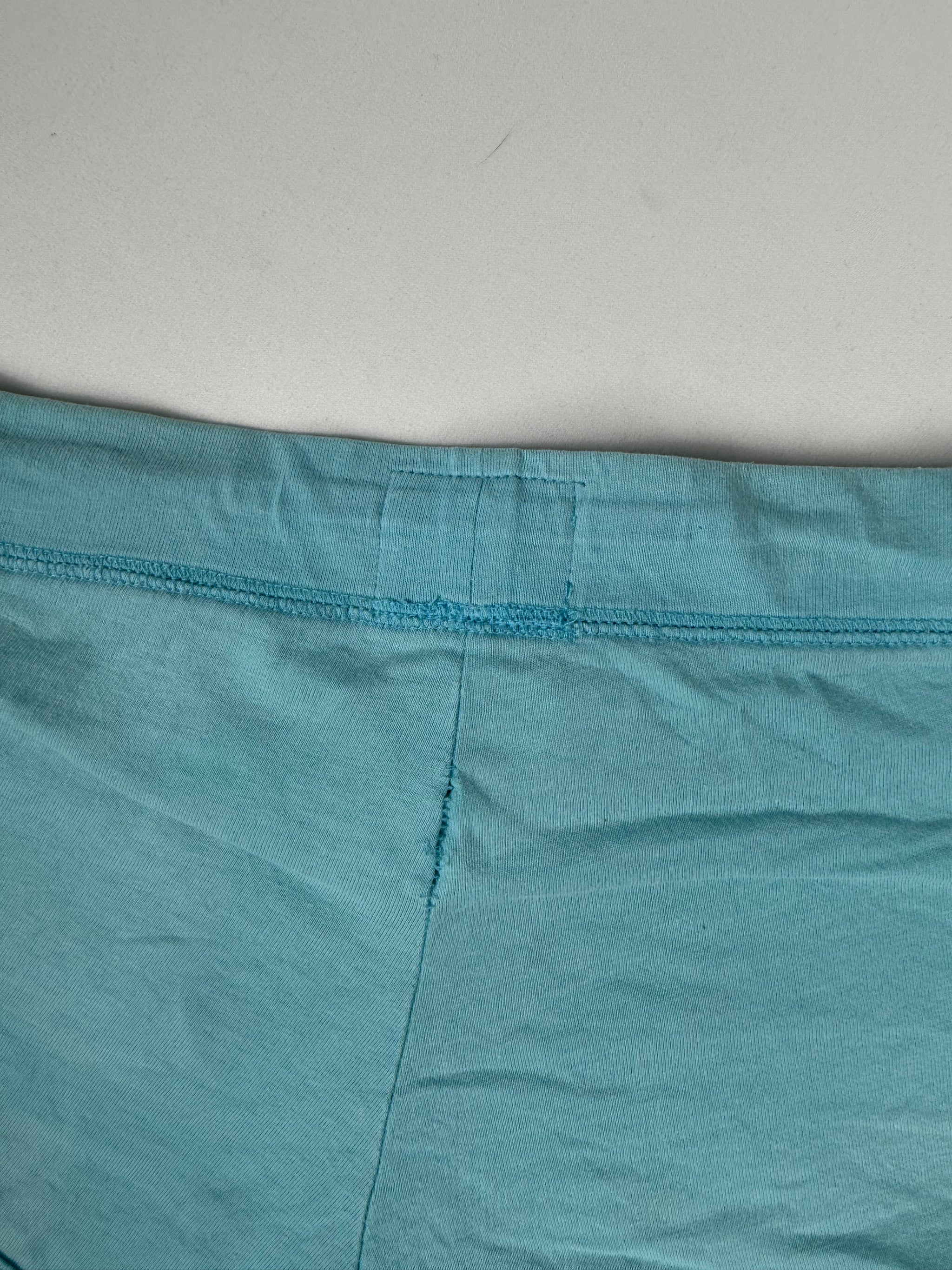 Blue cotton low rise mini short (S)