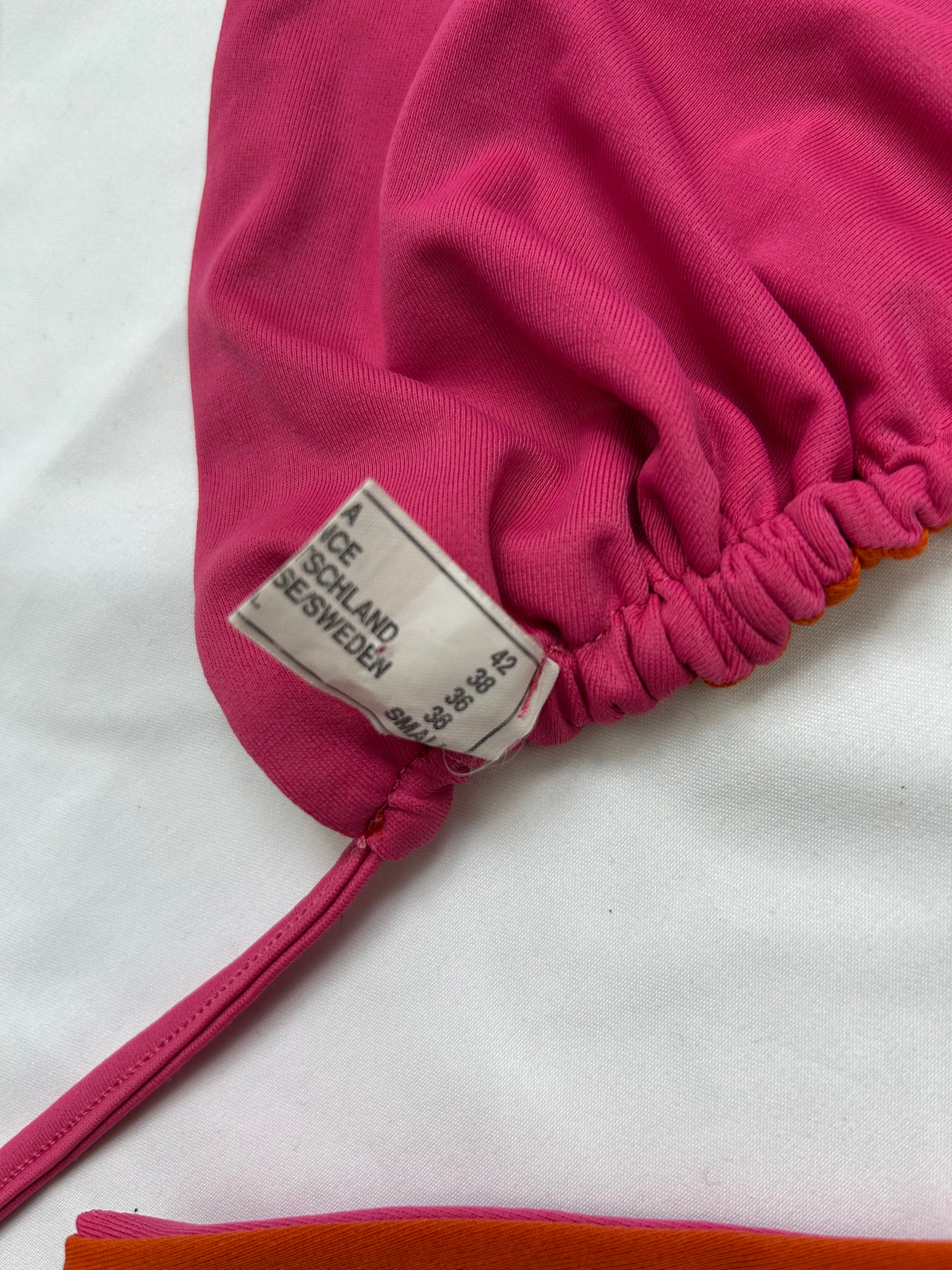 Pink & orange reversible bikini set (S/M)