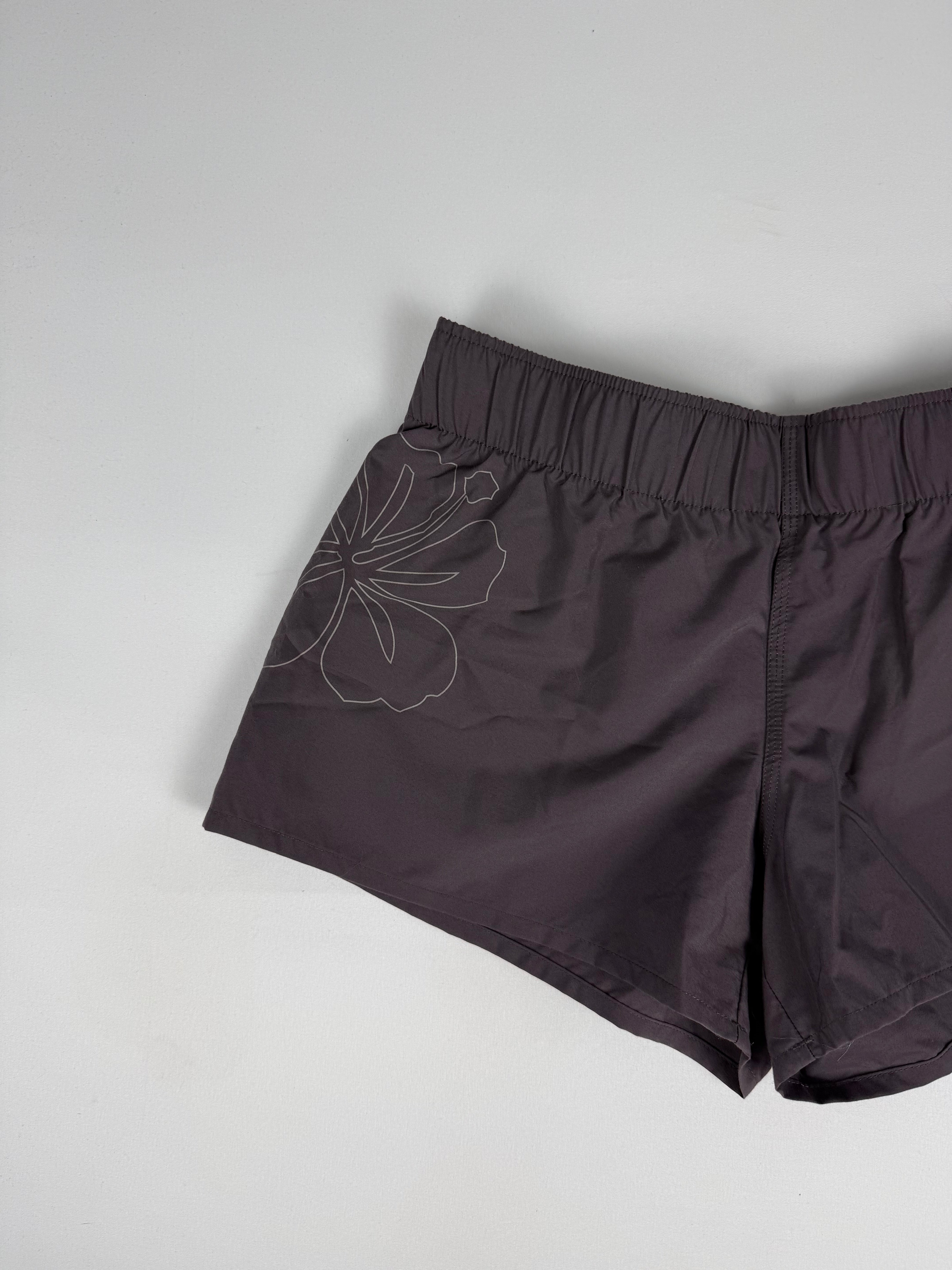 Mini-short de plage taille basse marron (XL)