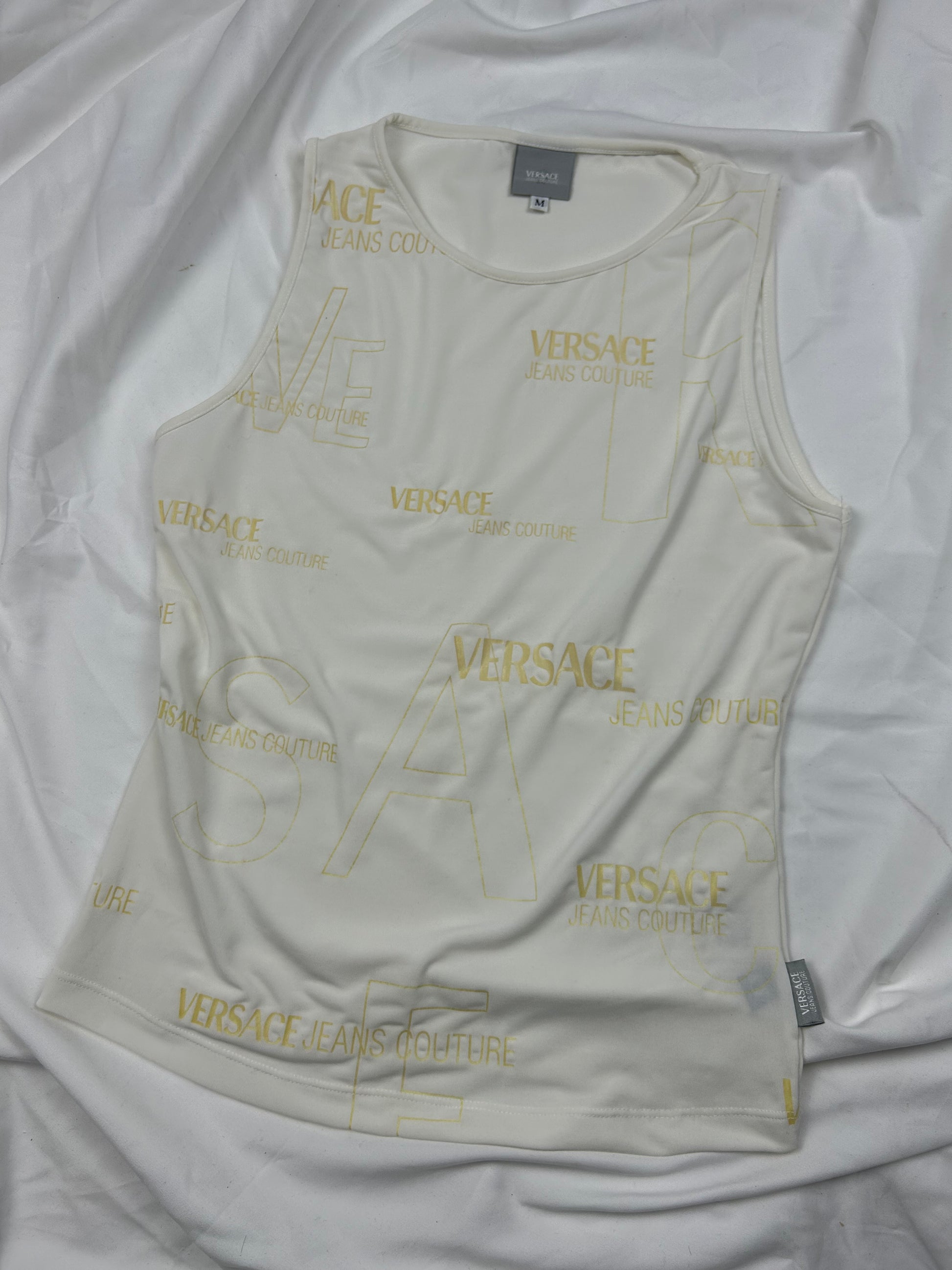 White logo tank top (S/M)