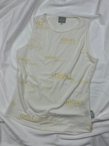 White logo tank top (S/M)
