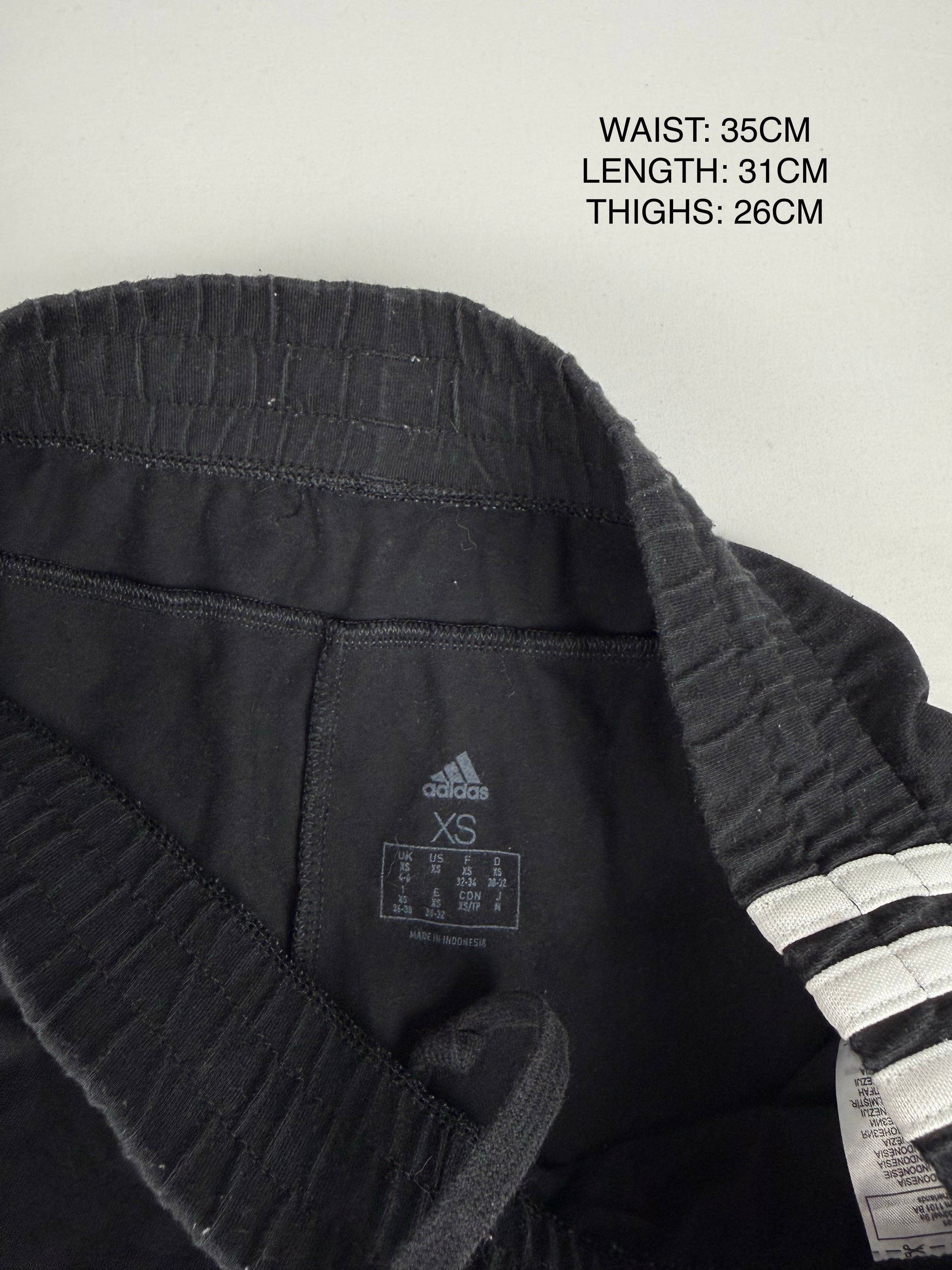 Black & white cotton mini short (XS)
