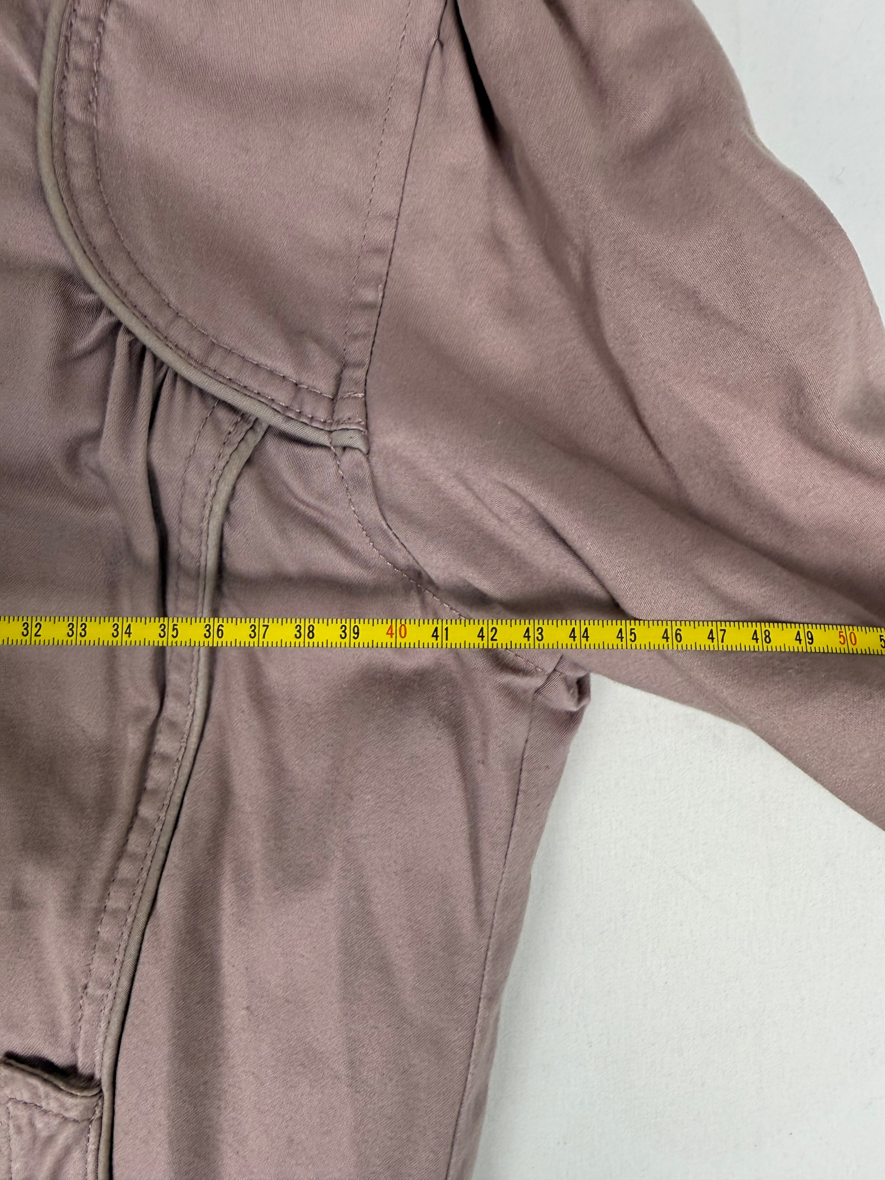 Pink cotton biker jacket (L)