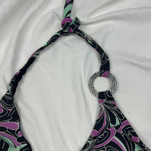Black floral bikini set (XL)