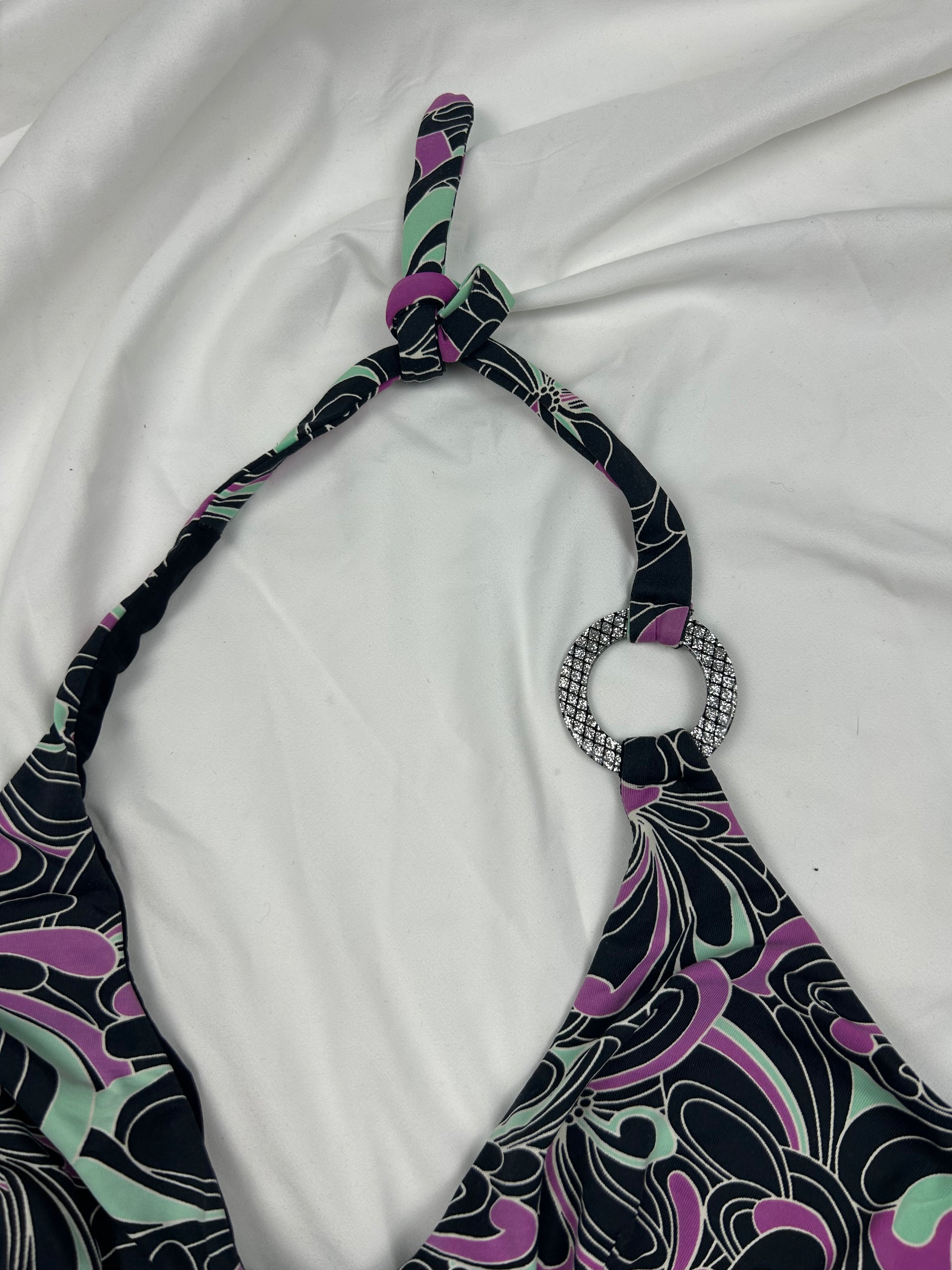 Black floral bikini set (XL)