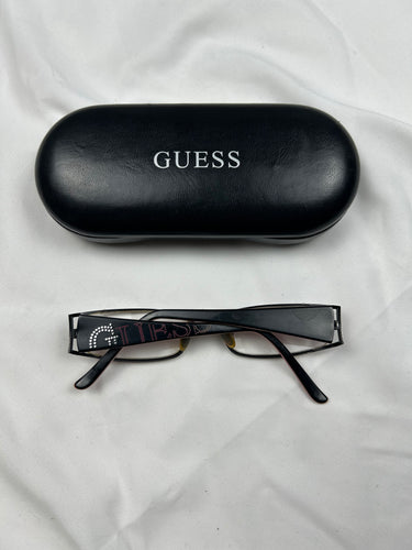 2000s pink office siren glasses (with prescription)