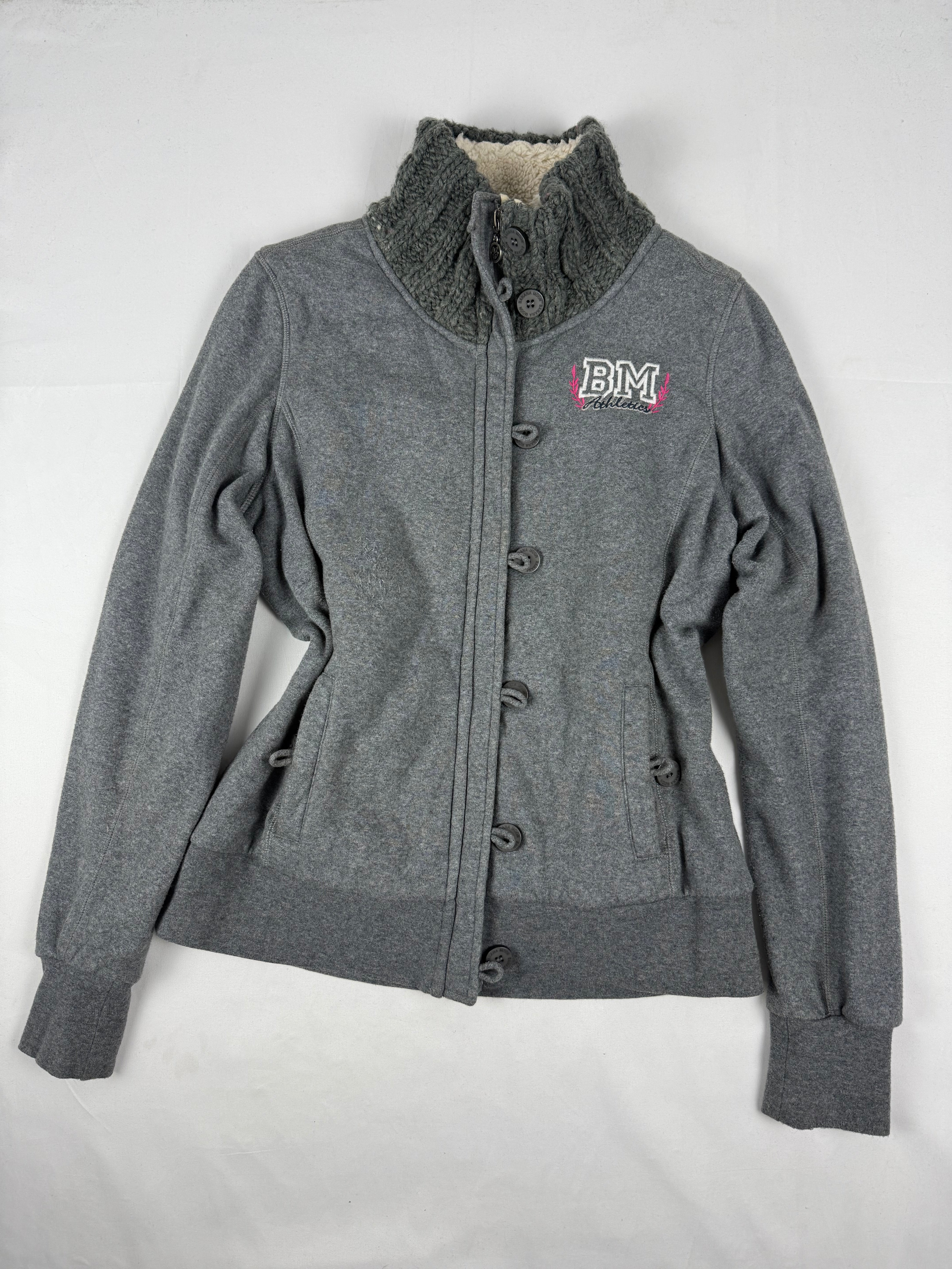 Grey inside fleece cotton jacket (S/M)