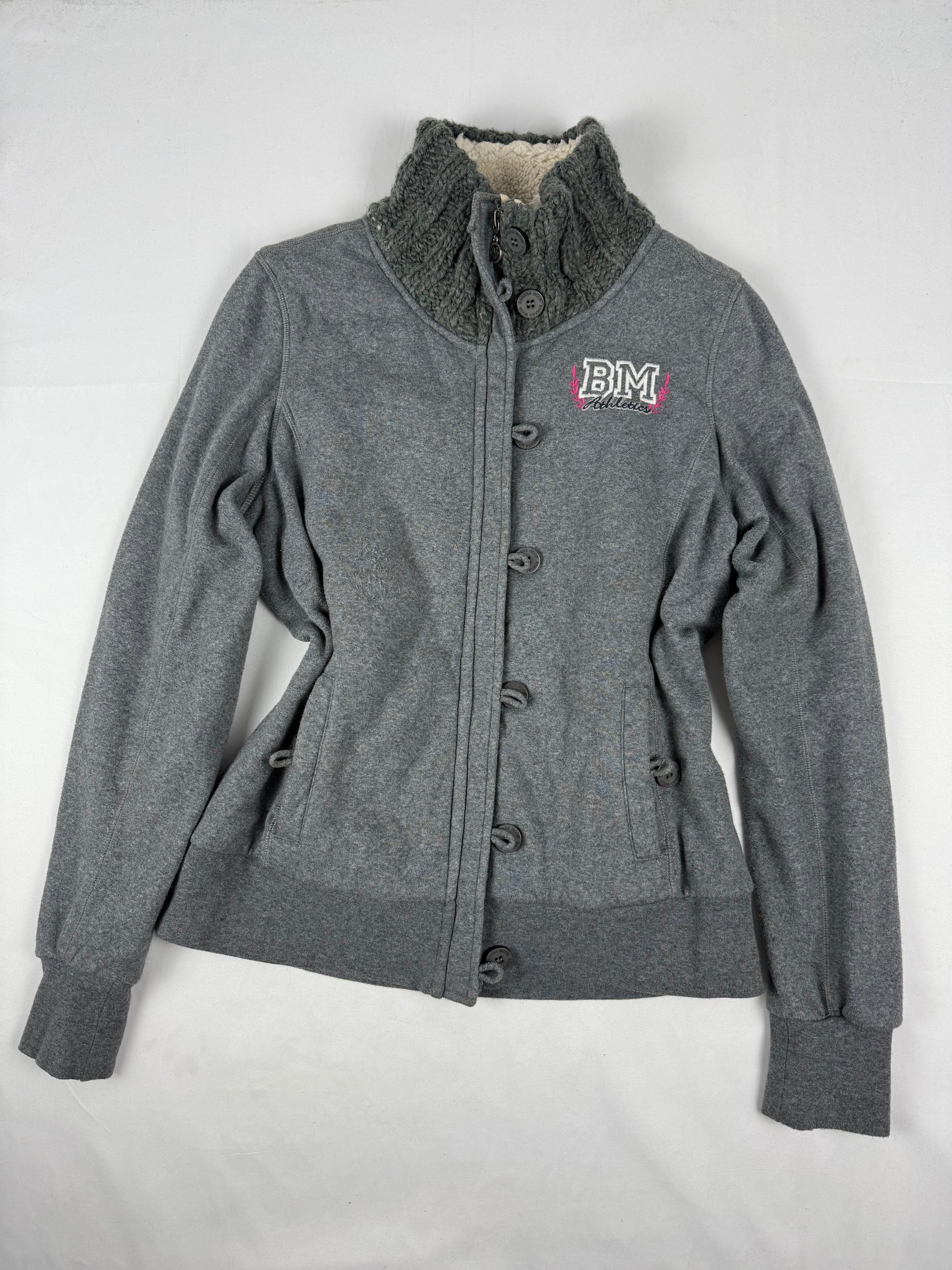 Grey inside fleece cotton jacket (S/M)