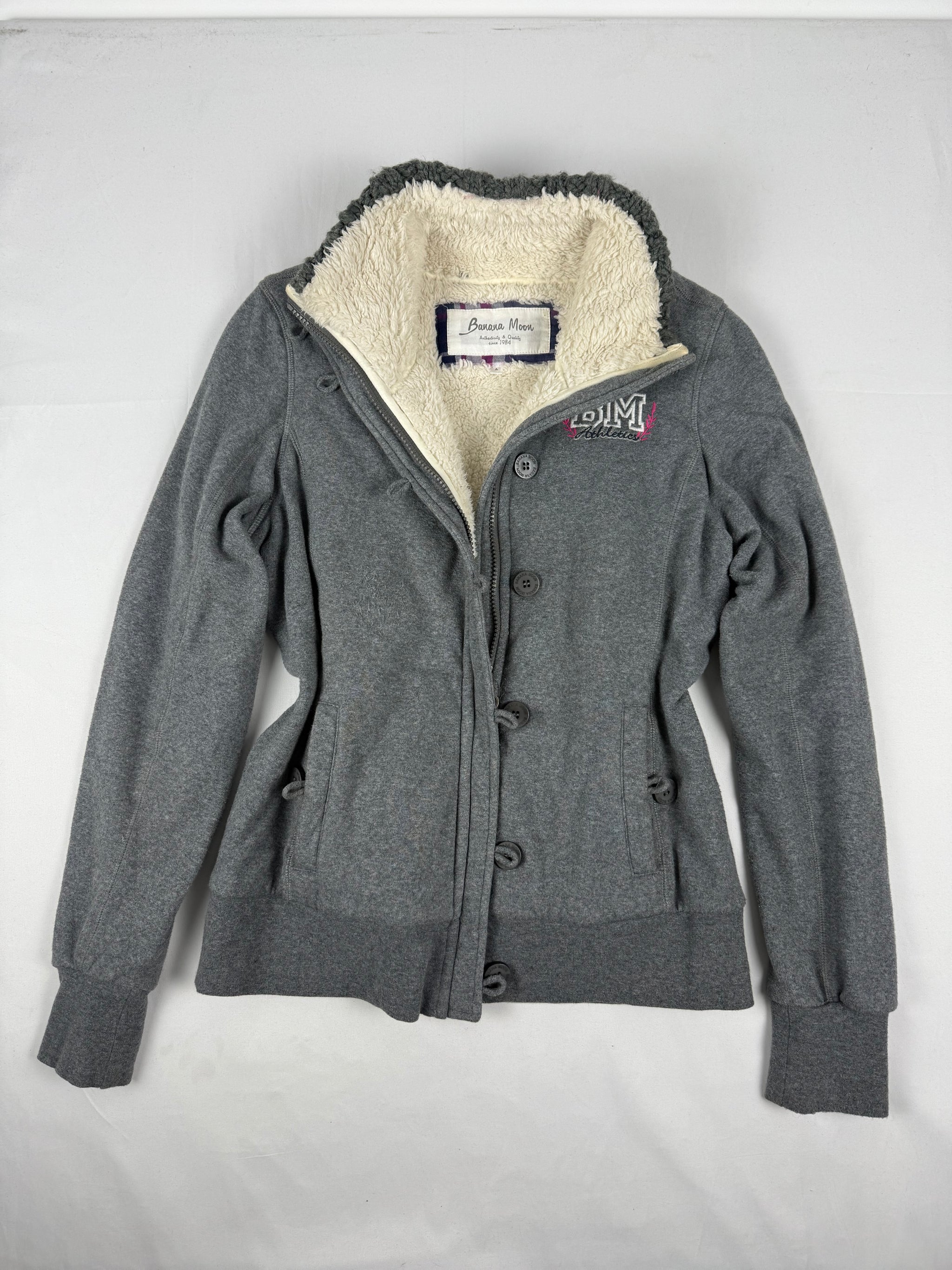 Grey inside fleece cotton jacket (S/M)