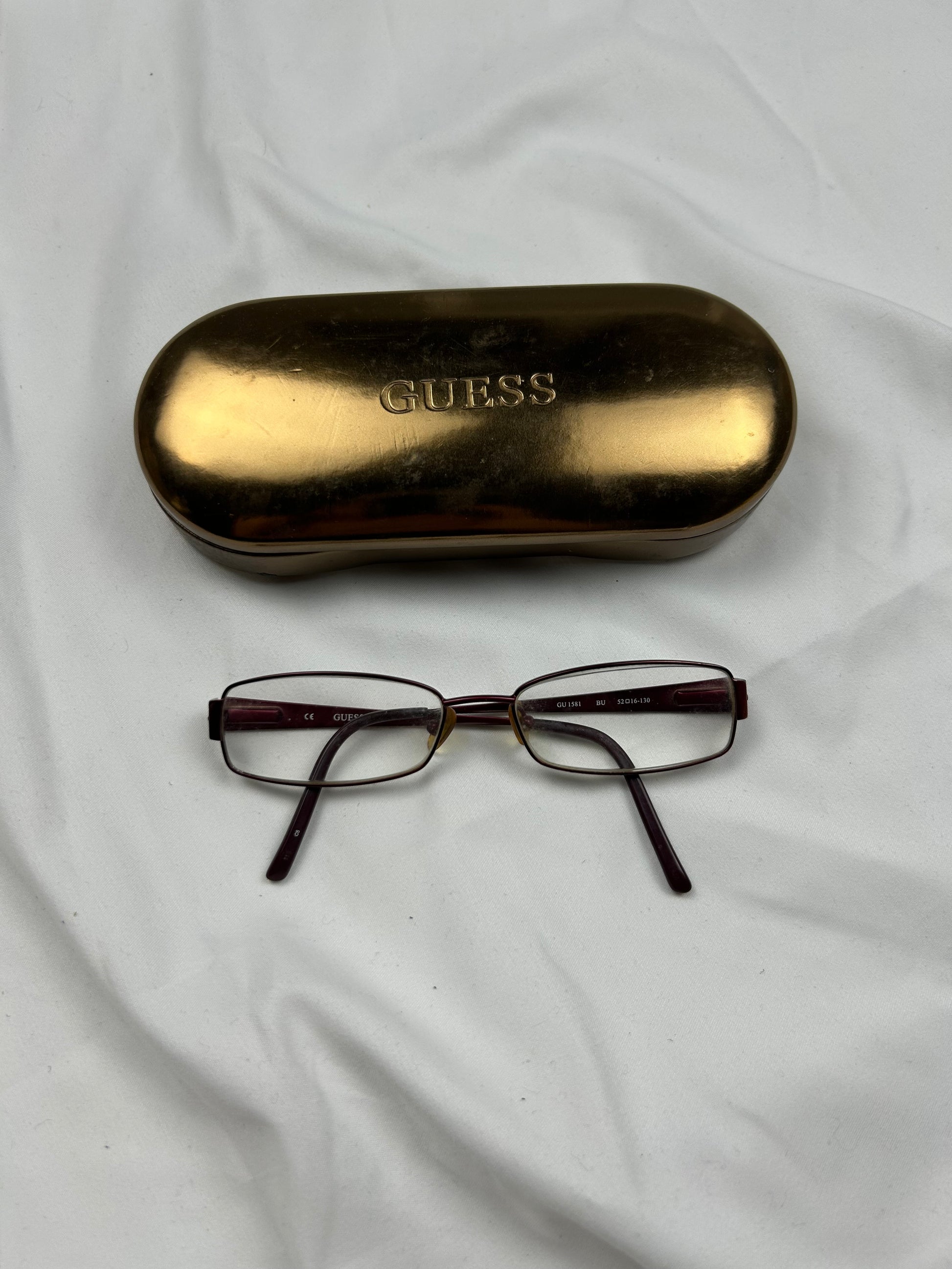 2000s pink office siren glasses (with prescription)