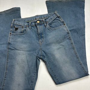 Blue denim  low waist flare / bootcut pants (S)