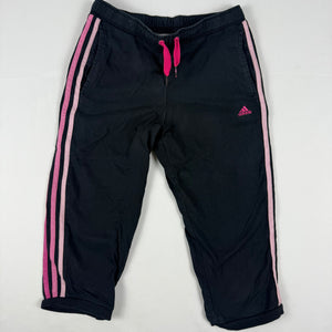 Black & pink cotton low rise capri pants (S)