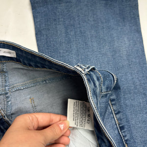 Blue denim  low waist flare / bootcut pants (S)