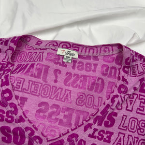 Pink logo tee (M)