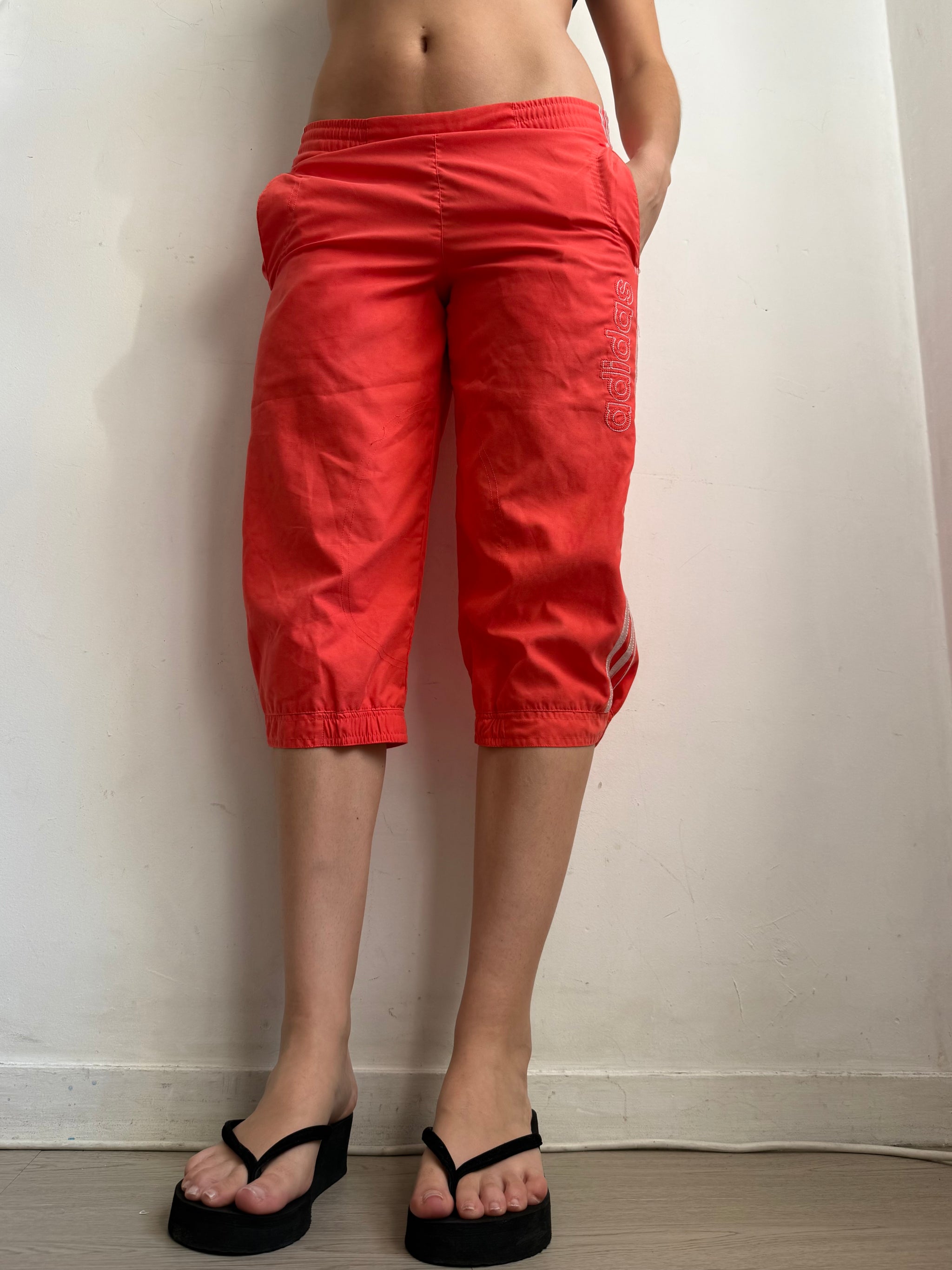 Orange activewear capri pants (S)