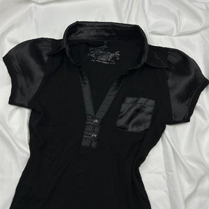Black polo tee (XS)