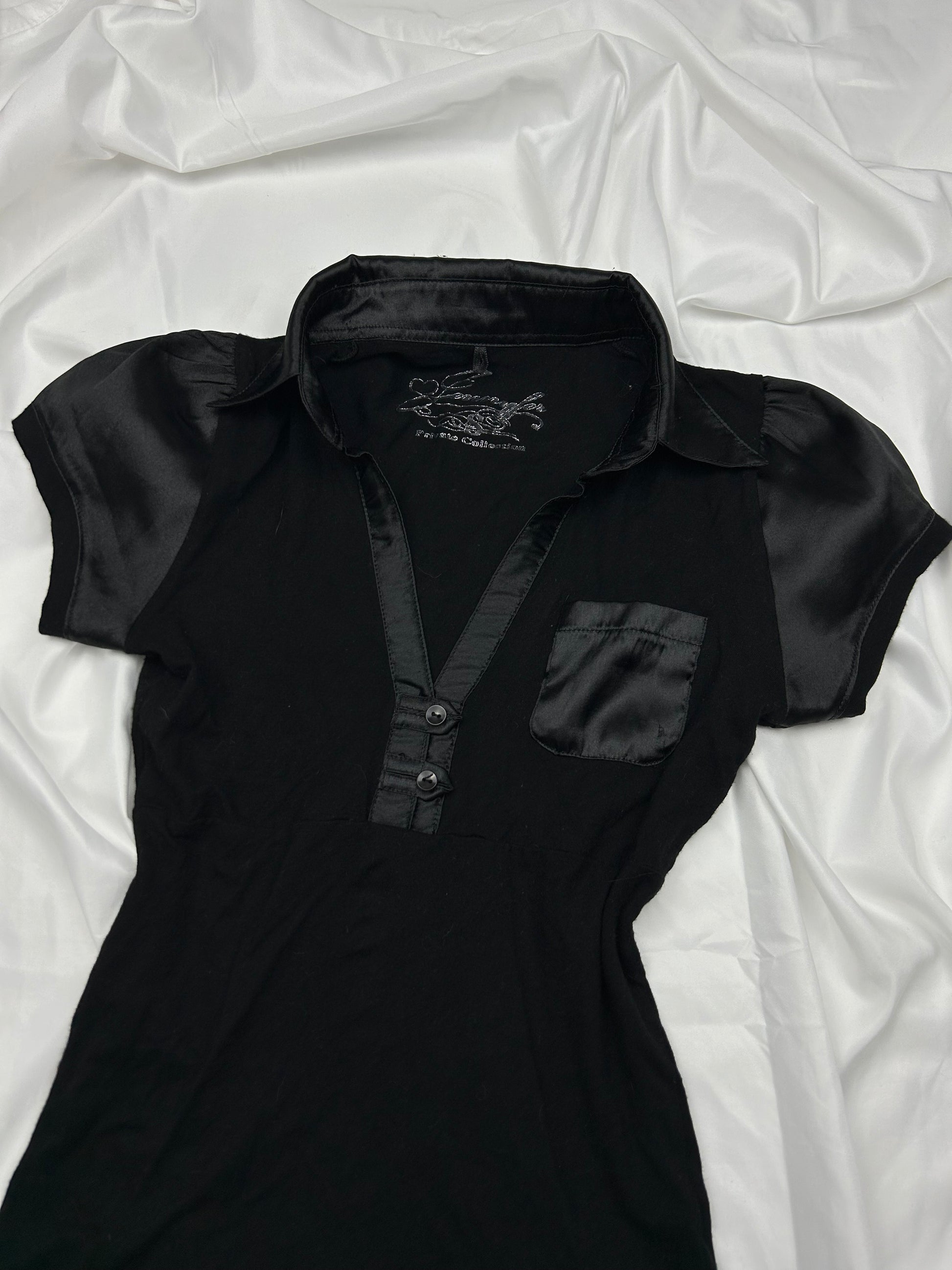 Black polo tee (XS)