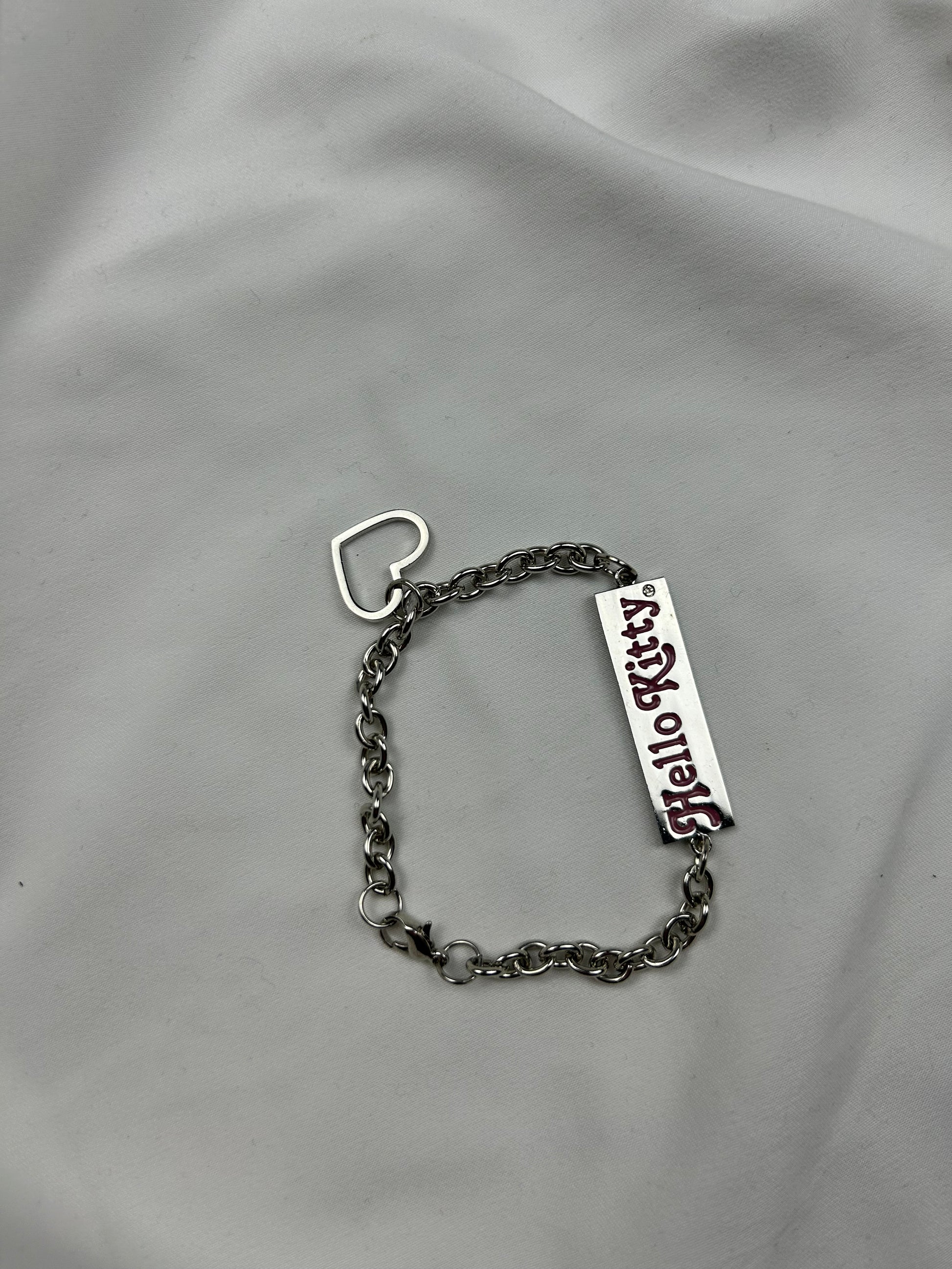 Stainless steel silver chain bracelet