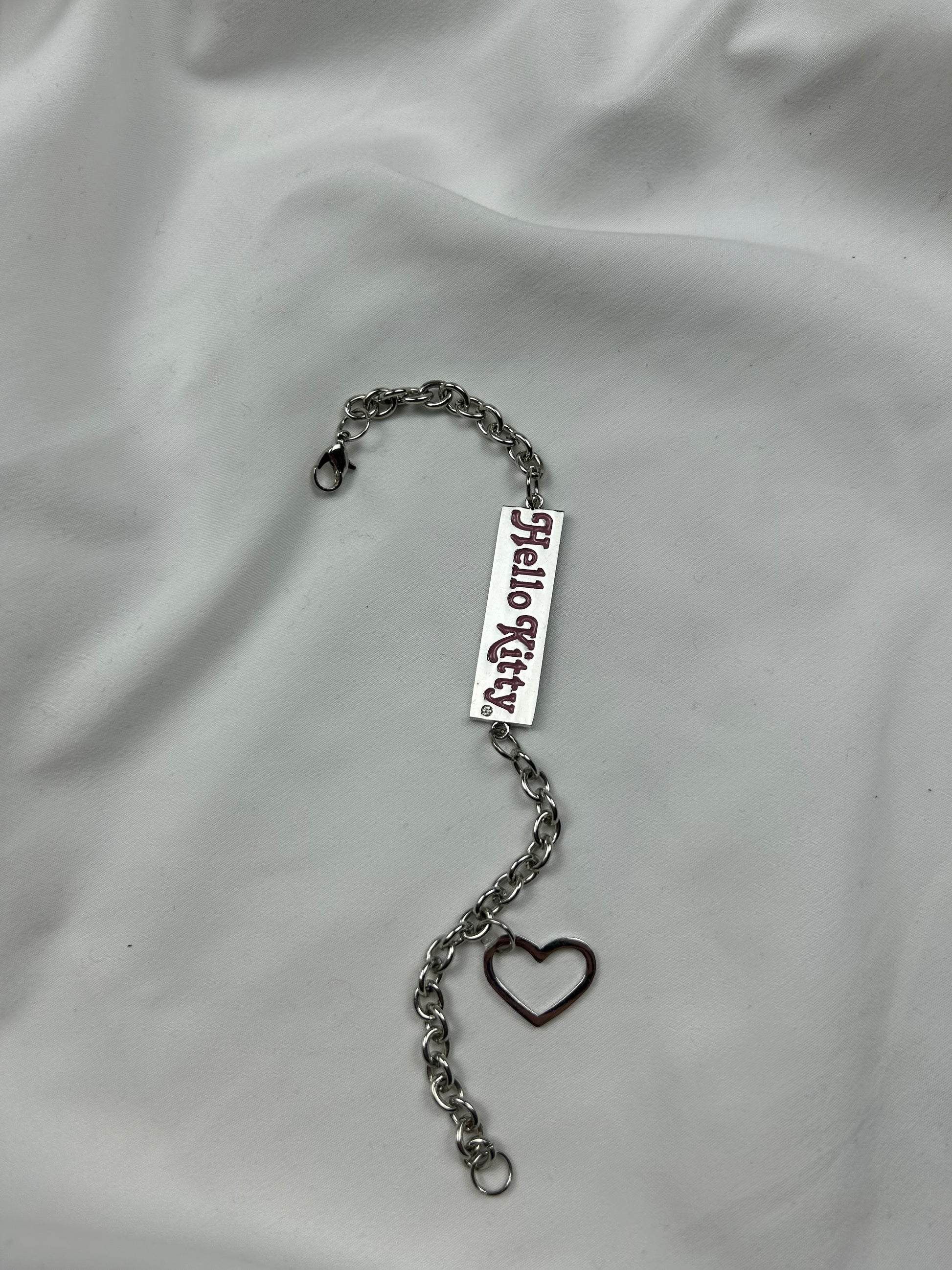 Stainless steel silver chain bracelet