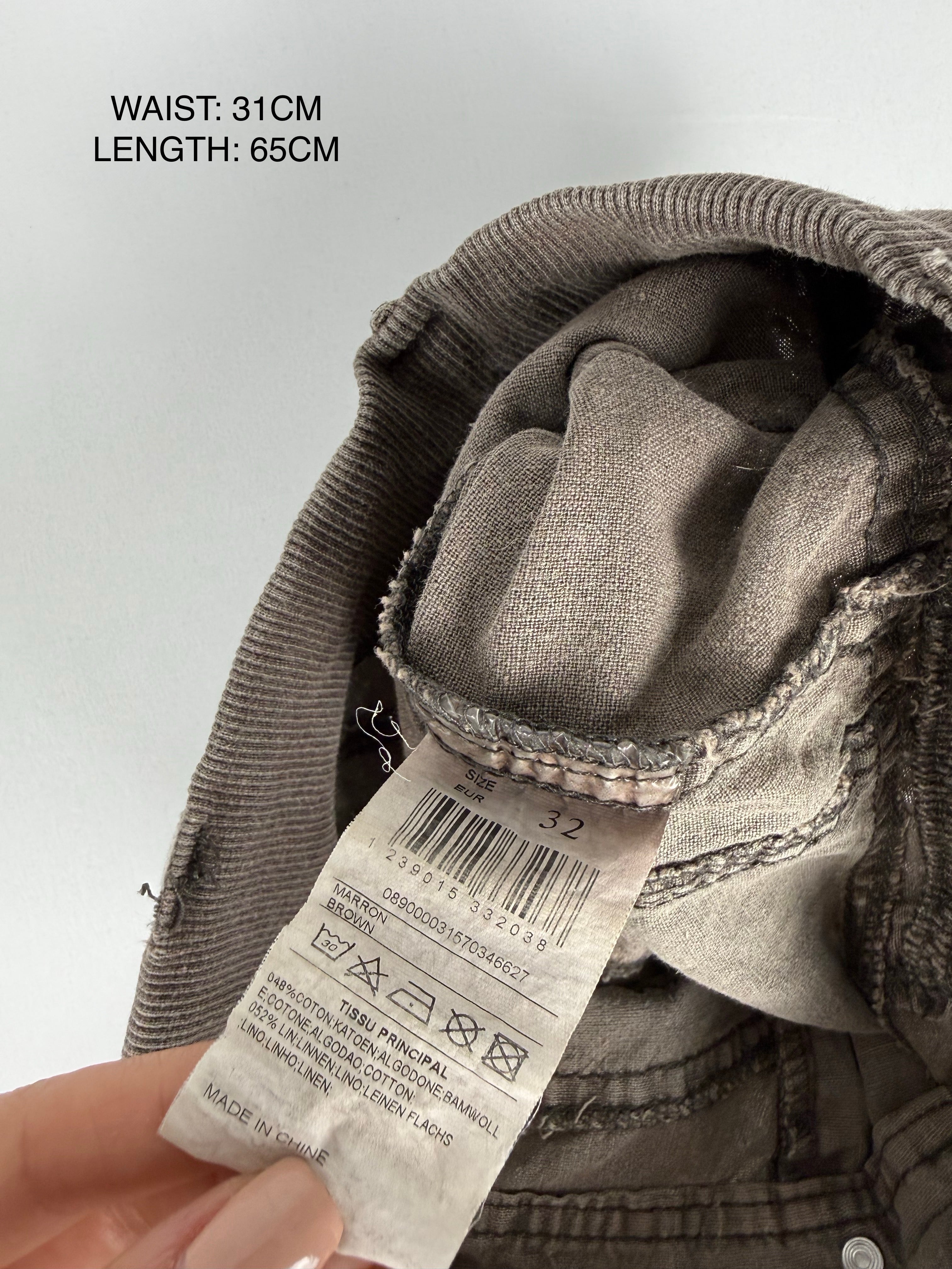 Khaki utility capri pants (XXS)