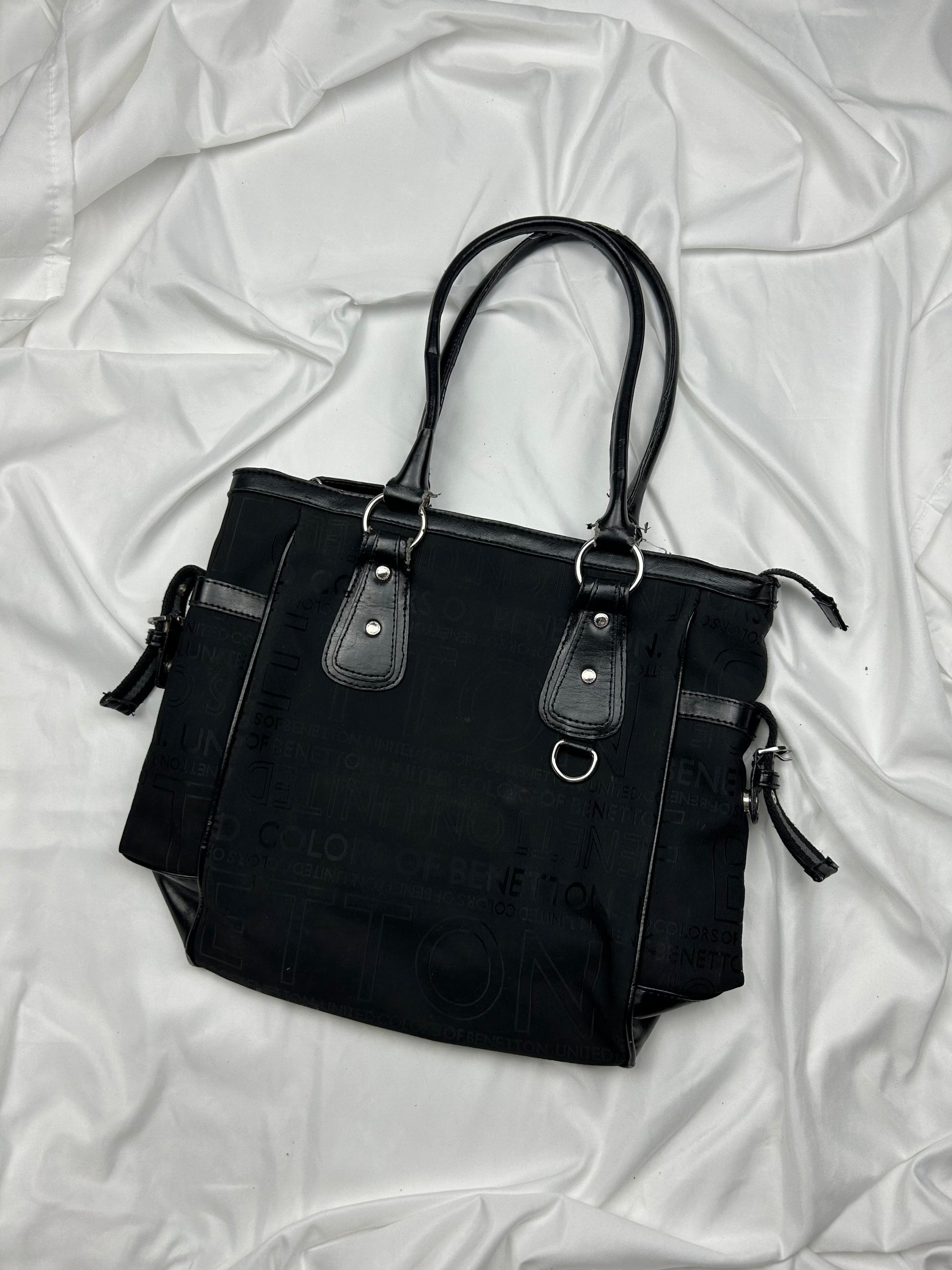 Black monogram shoulder bag