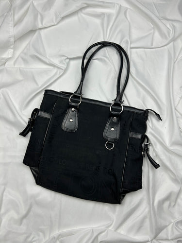 Black monogram shoulder bag