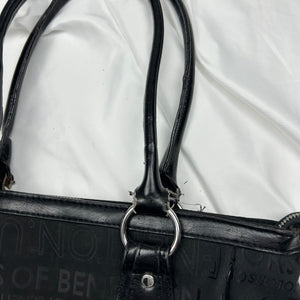 Black monogram shoulder bag (34x29cm)
