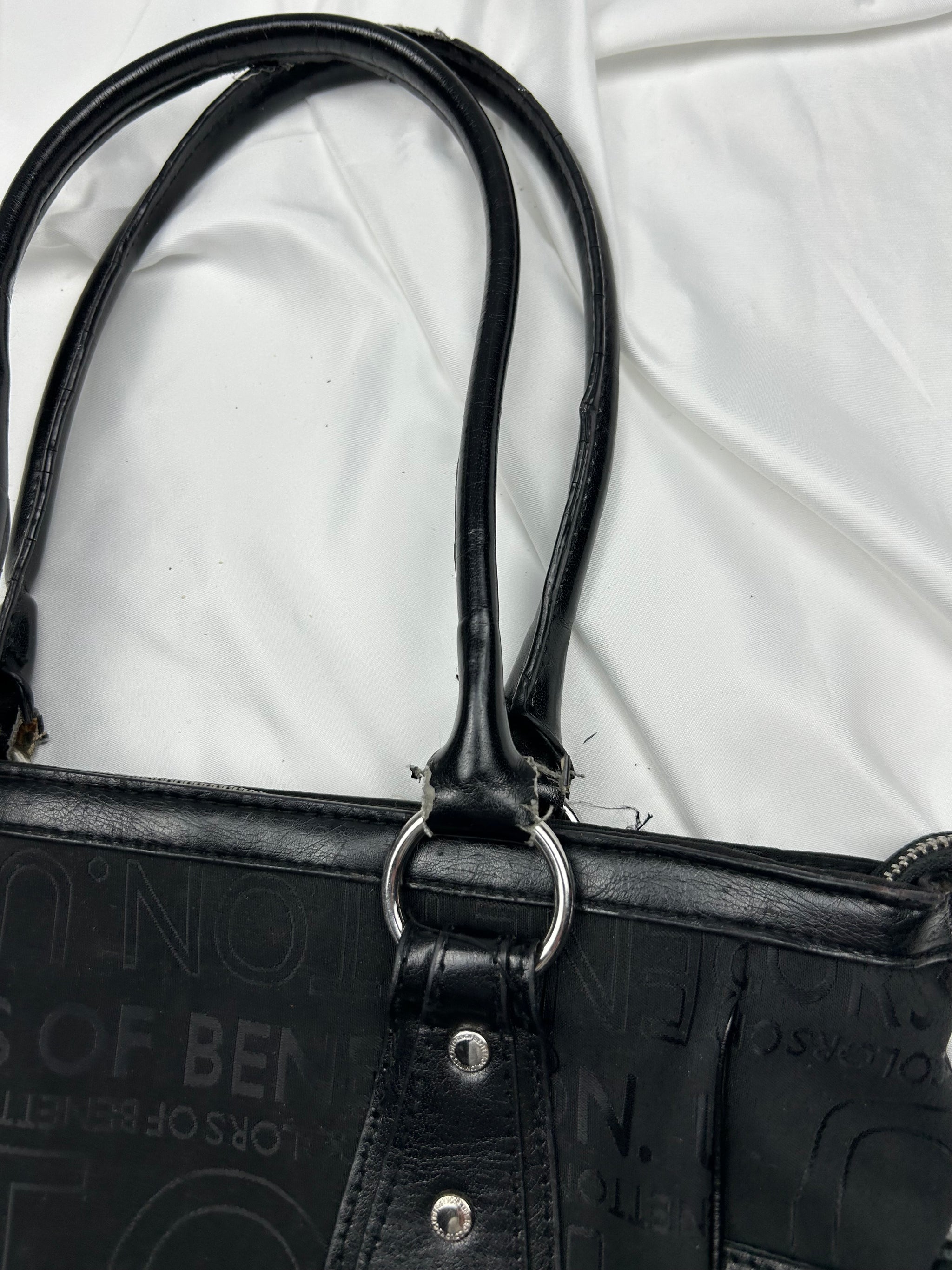 Black monogram shoulder bag (34x29cm)