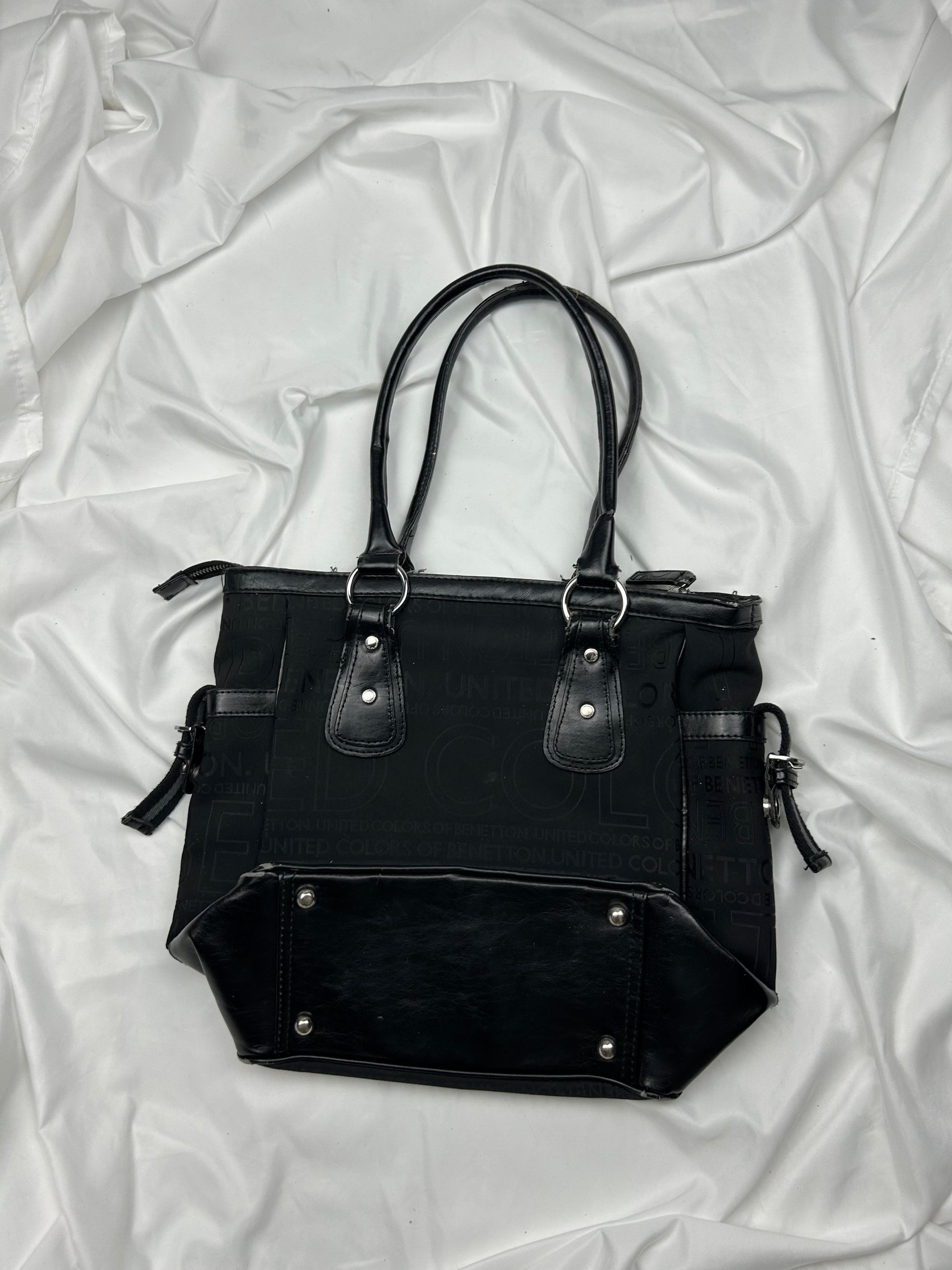 Black monogram shoulder bag