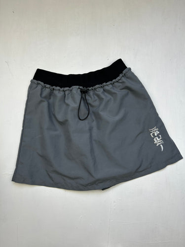 Grey low rise sporty mini skort (S)